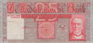 25 Gulden p50 4 5 1939 VF